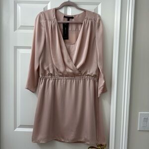 BCBG Silk Long Sleeve Dress